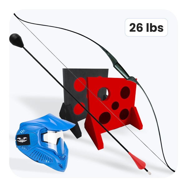 Zestaw Archery Tag Premium 26 lbs – dla 12 graczy – strzały szybkie