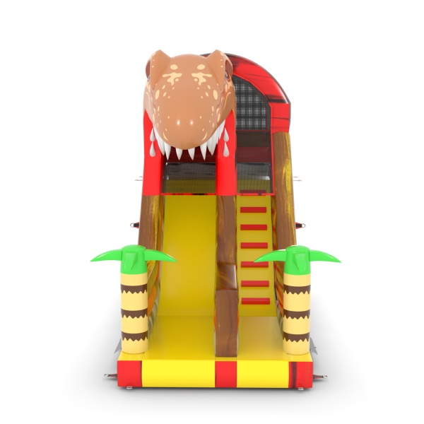 Dmuchana zjeżdżalnia w motywie dinozaurów