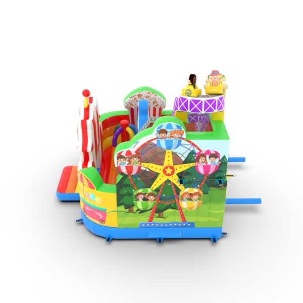 Dmuchaniec ze zjeżdżalnią combo "Lunapark"