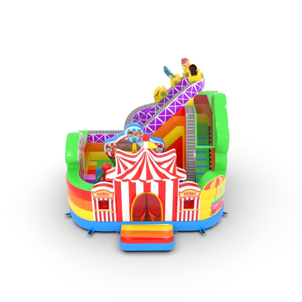 Dmuchaniec ze zjeżdżalnią combo "Lunapark"