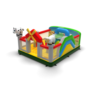 Dmuchany plac zabaw 6x5 w motywie farmerskim