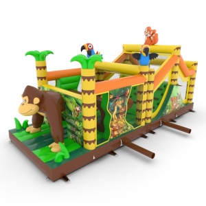 Dmuchany tor przeszkód...