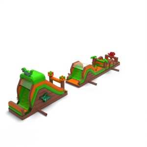 Dmuchany tor przeszkód dino...