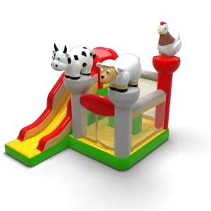 Dmuchany zamek farmerski combo