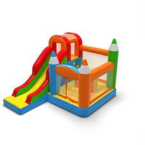 Dmuchany zamek kredki combo