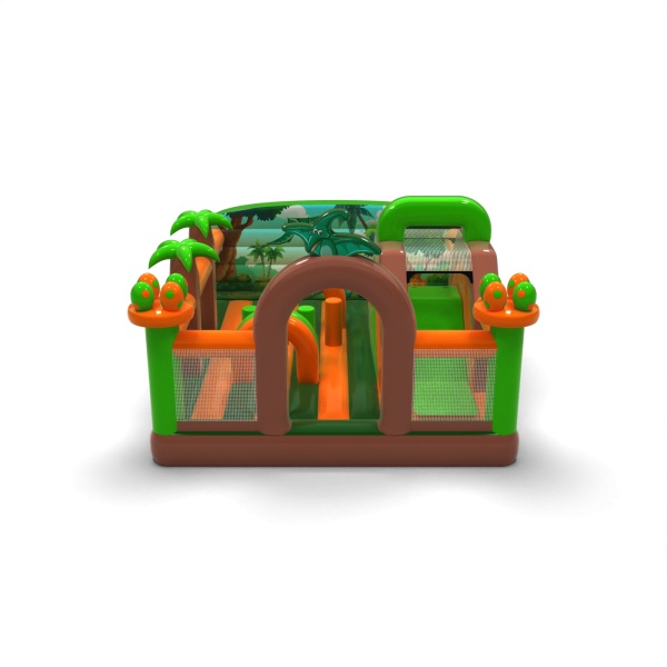 Dmuchany plac zabaw 6x5 w motywie dino