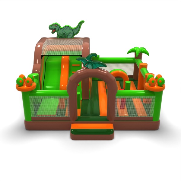 Dmuchany plac zabaw 6x6 w motywie dino
