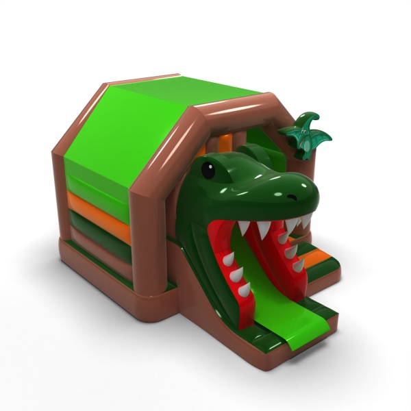Paszcza dinozaura - dmuchaniec ze zjeżdżalnią