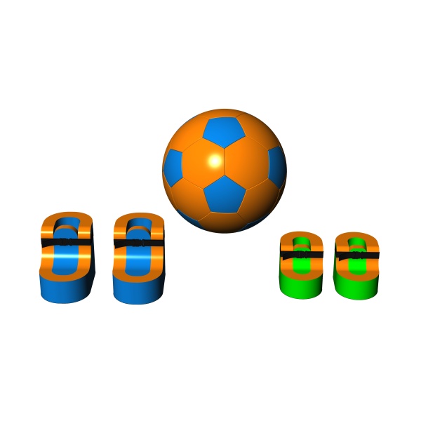 Zestaw giga football dla dzieci