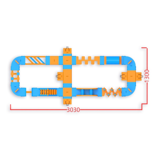 Dmuchany park wodny Ro (30 x 13 m)