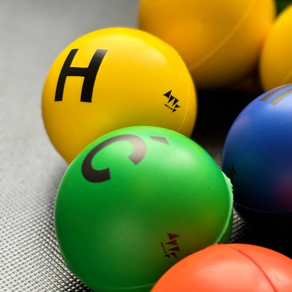 Edukacyjne piłki Mini-EDUball - wersja angielska komplet 100szt.